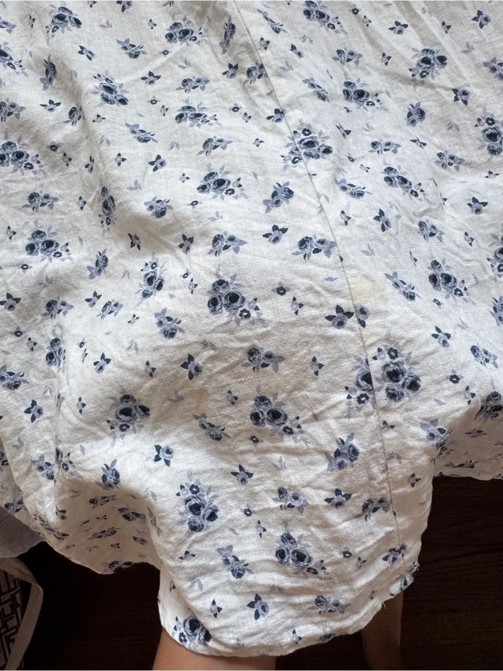 Blue Floral Tie-Front dress